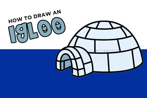 ilog drawing easy with pencil|How To Draw An Igloo Step By Step Igloo Drawing Easy .